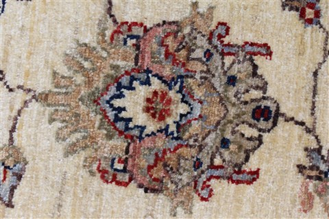 Pishavar Beige Hand Knotted 57 X 82 Area Rug 250-26845 Image 12