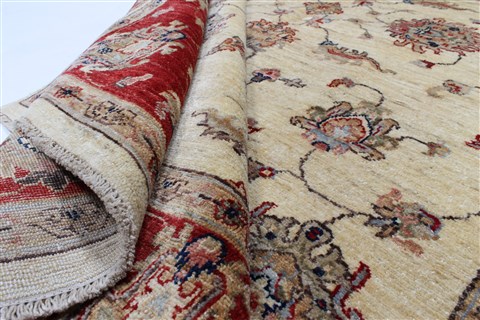 Pishavar Beige Hand Knotted 57 X 82 Area Rug 250-26845 Image 3