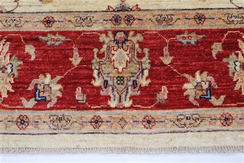 Pishavar Beige Hand Knotted 57 X 82 Area Rug 250-26845 Image 7