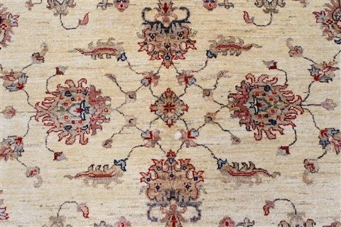 Pishavar Beige Hand Knotted 57 X 82 Area Rug 250-26845 Image 8
