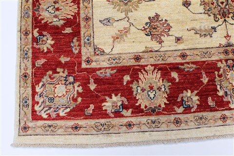 Pishavar Beige Hand Knotted 57 X 82 Area Rug 250-26845 Image 9