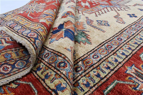 Kazak Yellow Hand Knotted 57 X 79 Area Rug 250-26846 Image 1