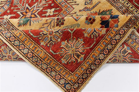 Kazak Yellow Hand Knotted 57 X 79 Area Rug 250-26846 Image 2