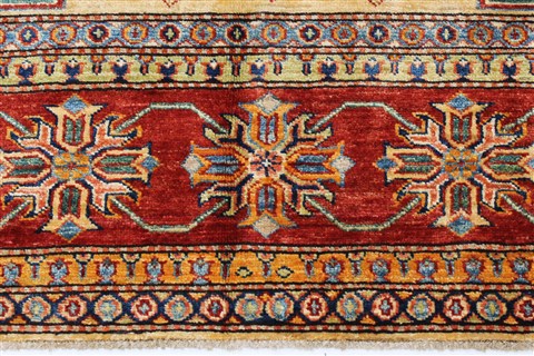 Kazak Yellow Hand Knotted 57 X 79 Area Rug 250-26846 Image 5