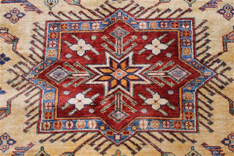 Kazak Yellow Hand Knotted 57 X 79 Area Rug 250-26846 Image 6