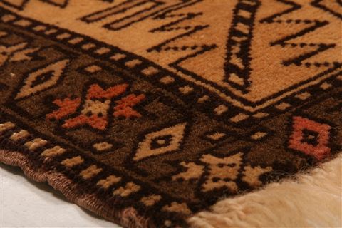 Kazak Brown Hand Knotted 50 X 66 Area Rug 253-26847 Image 1
