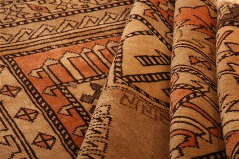Kazak Brown Hand Knotted 50 X 66 Area Rug 253-26847 Image 4