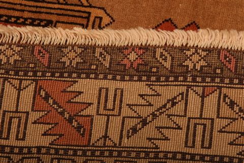 Kazak Brown Hand Knotted 50 X 66 Area Rug 253-26847 Image 8