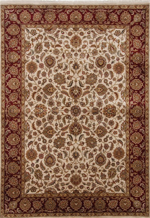 Kashan Beige Hand Knotted 56 X 711 Area Rug 250-26850 Image 0