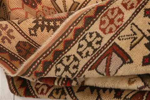 Kazak White Hand Knotted 311 X 73 Area Rug 253-26852 Image 1