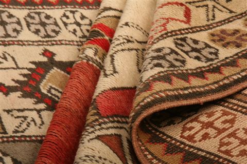 Kazak White Hand Knotted 311 X 73 Area Rug 253-26852 Image 8