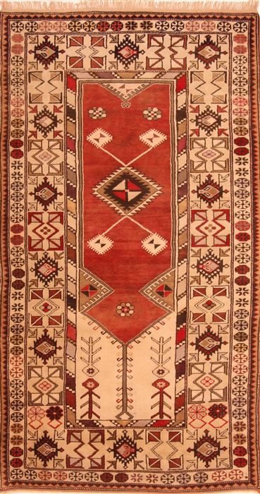 Kazak White Hand Knotted 311 X 73 Area Rug 253-26852 Image 0