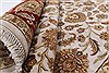 Kashan Beige Hand Knotted 54 X 82 Area Rug 250-26853 Thumb 2