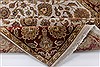 Kashan Beige Hand Knotted 54 X 82 Area Rug 250-26853 Thumb 3