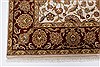 Kashan Beige Hand Knotted 54 X 82 Area Rug 250-26853 Thumb 8