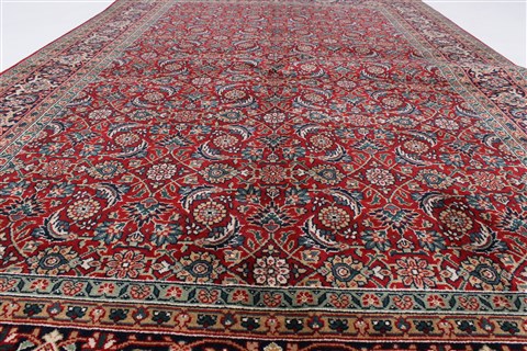 Tabriz Green Hand Knotted 50 X 711 Area Rug 250-26859 Image 3