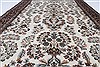 Isfahan White Hand Knotted 50 X 81  Area Rug 250-26864 Thumb 3