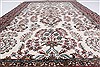 Isfahan White Hand Knotted 51 X 83  Area Rug 250-26865 Thumb 3