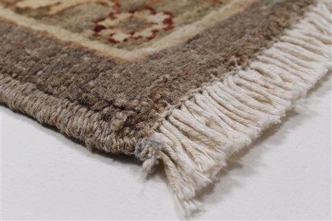 Chobi Beige Hand Knotted 62 X 77 Area Rug 250-26870 Image 8