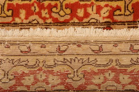Sarouk Beige Hand Knotted 41 X 57 Area Rug 100-26872 Image 10