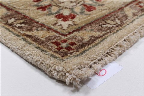 Pishavar Beige Hand Knotted 55 X 83 Area Rug 250-26875 Image 9