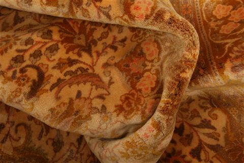 Tabriz Brown Hand Knotted 45 X 67 Area Rug 100-26878 Image 2