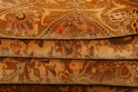 Tabriz Brown Hand Knotted 45 X 67 Area Rug 100-26878 Image 5