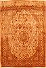 Tabriz Brown Hand Knotted 45 X 67 Area Rug 100-26878 Thumb 0