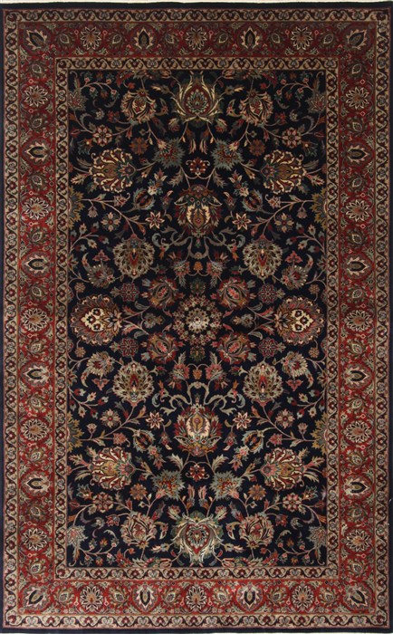 Kashan Brown Hand Knotted 50 X 80 Area Rug 250-26880 Image 0