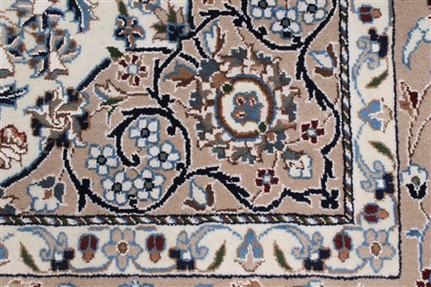 Nain Beige Hand Knotted 57 X 82 Area Rug 250-26881 Image 9