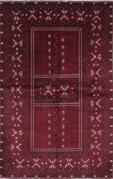 Turkman Beige Hand Knotted 52 X 81  Area Rug 250-26885 Image 0