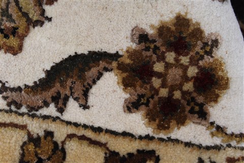 Kashmar Beige Hand Knotted 51 X 80 Area Rug 250-26890 Image 12