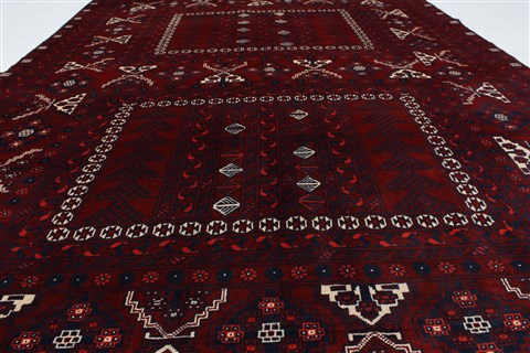 Turkman Blue Hand Knotted 58 X 82 Area Rug 250-26891 Image 3