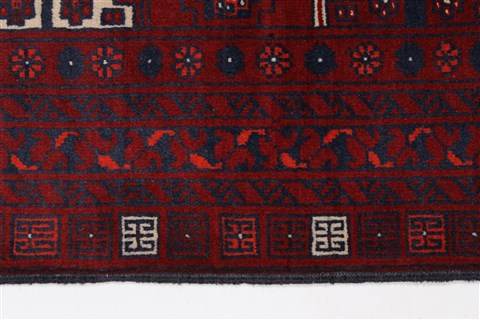 Turkman Blue Hand Knotted 58 X 82 Area Rug 250-26891 Image 4