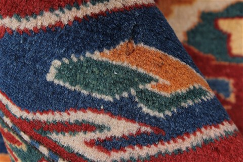 Kazak Blue Hand Knotted 65 X 80 Area Rug 250-26893 Image 12
