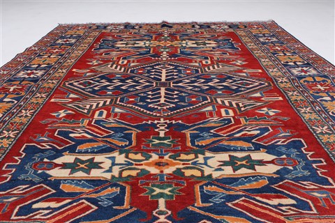 Kazak Blue Hand Knotted 65 X 80 Area Rug 250-26893 Image 5