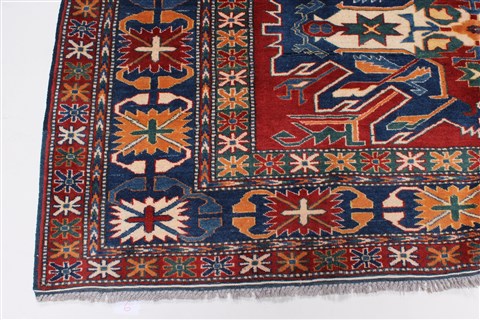 Kazak Blue Hand Knotted 65 X 80 Area Rug 250-26893 Image 8