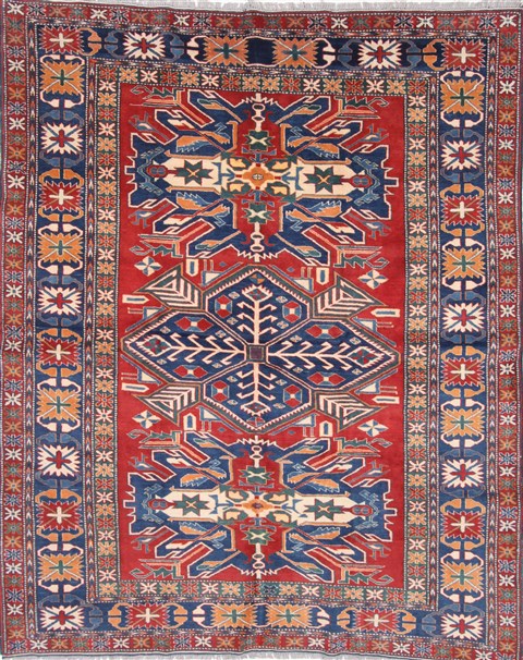 Kazak Blue Hand Knotted 65 X 80 Area Rug 250-26893 Image 0