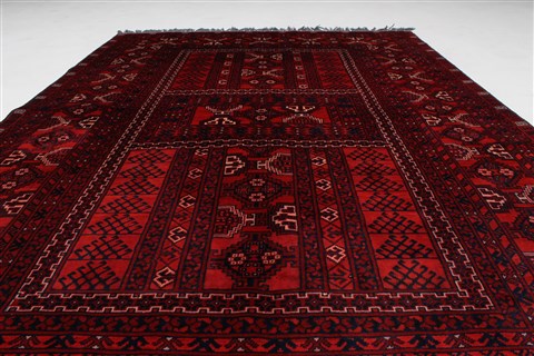 Turkman Blue Hand Knotted 53 X 711 Area Rug 250-26895 Image 4