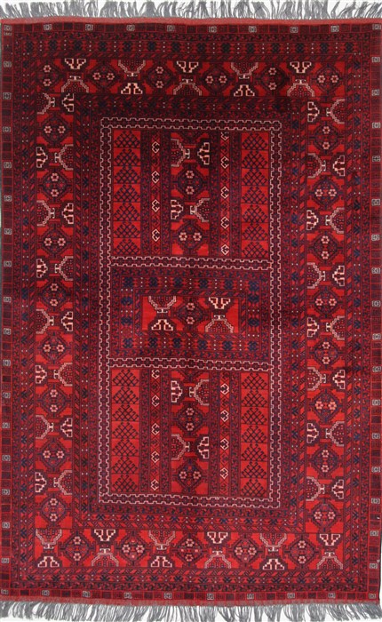 Turkman Blue Hand Knotted 53 X 711 Area Rug 250-26895 Image 0