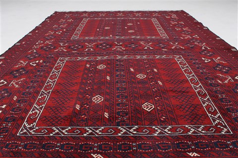 Turkman Beige Hand Knotted 55 X 81 Area Rug 250-26897 Image 2