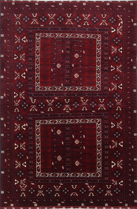Turkman Beige Hand Knotted 55 X 81 Area Rug 250-26897 Image 0
