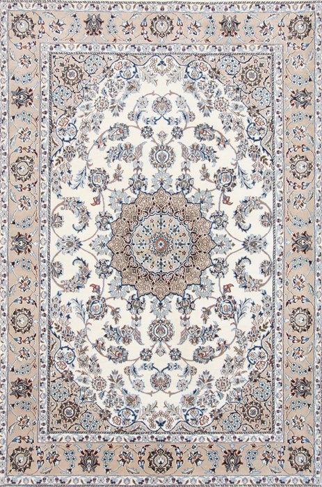 Nain Beige Hand Knotted 54 X 80 Area Rug 250-26900 Image 0
