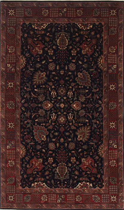 Tabriz Brown Hand Knotted 50 X 83 Area Rug 250-26901 Image 0