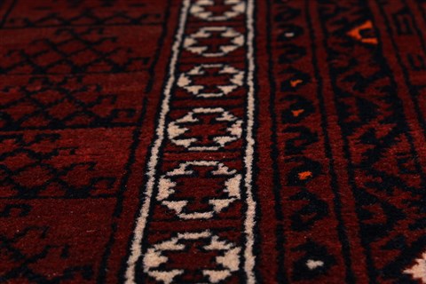 Turkman Blue Hand Knotted 53 X 80 Area Rug 250-26910 Image 9