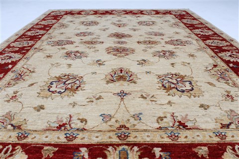 Chobi Beige Hand Knotted 59 X 79 Area Rug 250-26913 Image 4