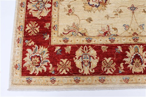 Chobi Beige Hand Knotted 59 X 79 Area Rug 250-26913 Image 7