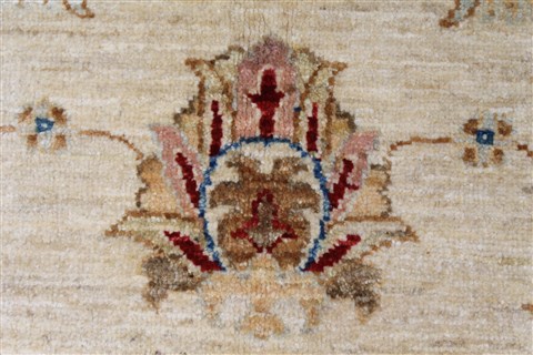 Chobi Beige Hand Knotted 59 X 79 Area Rug 250-26913 Image 9
