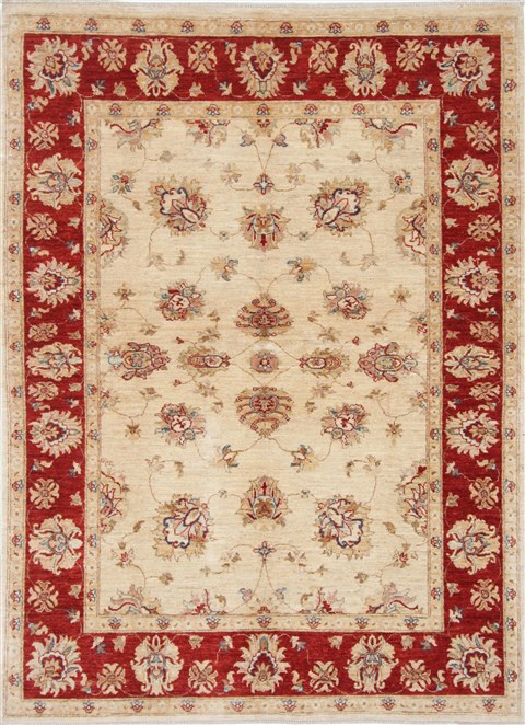 Chobi Beige Hand Knotted 59 X 79 Area Rug 250-26913 Image 0