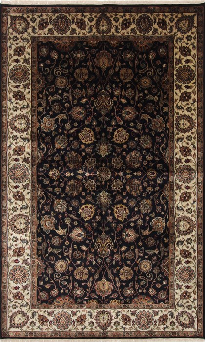 Kashan Brown Hand Knotted 52 X 83 Area Rug 250-26915 Image 0